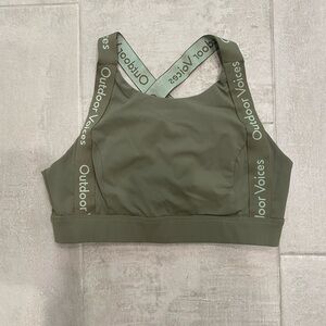 Outdoor Voices never worn green sports bra